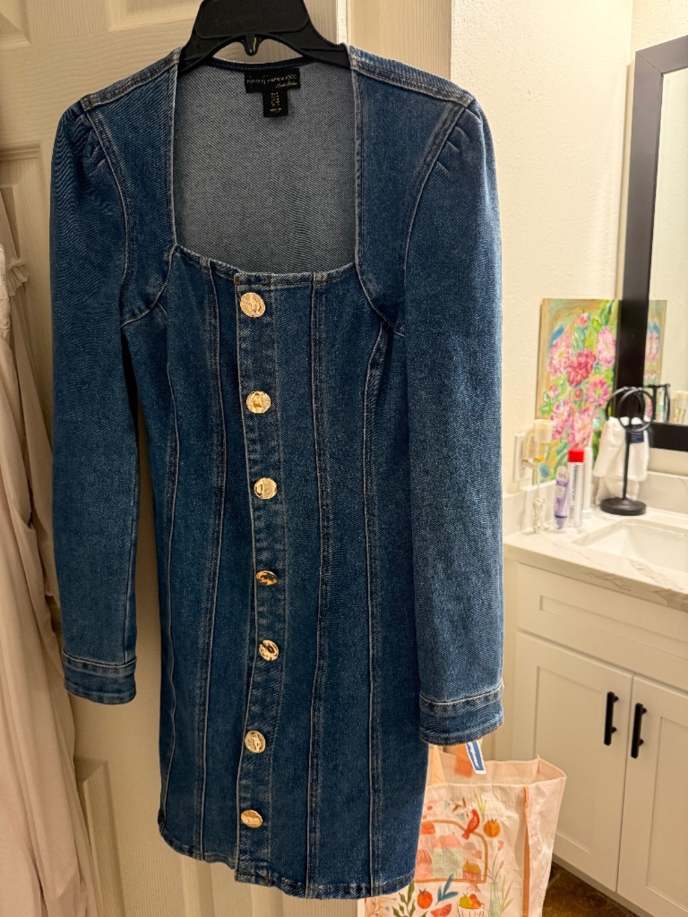 Blue Jean button down dress